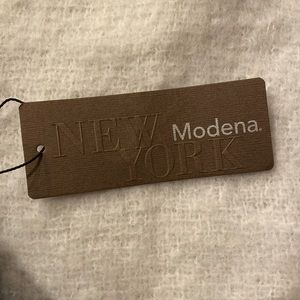 Cream colored Modena NewYork scarf oversized.